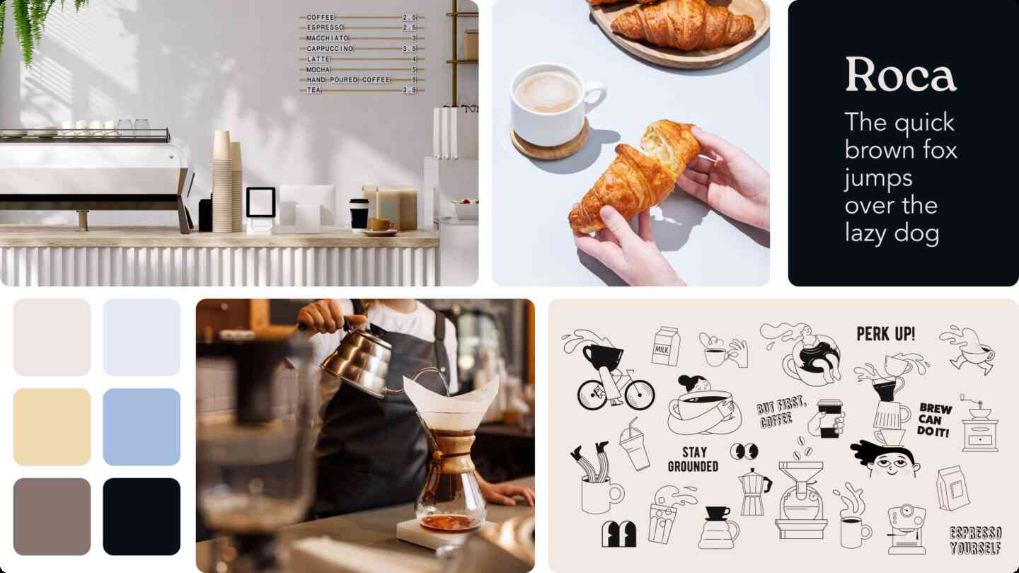 Beispiel eines Moodboards