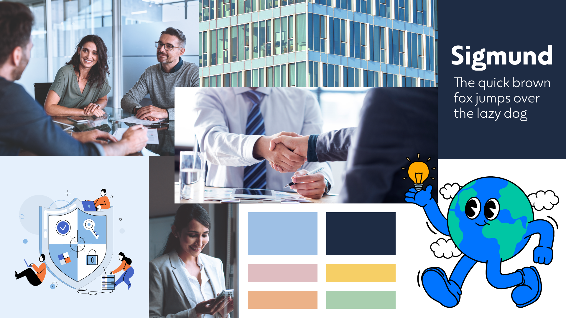 Ein Beispiel für ein Kunden-Moodboard